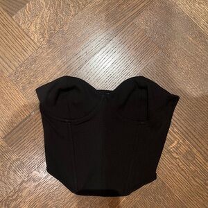 Zara Black Women's Bustier Tank Top